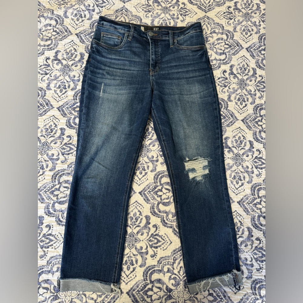 Kut From the Kloth Rachael High-Rise Fab Ab Mom Jean - size 8